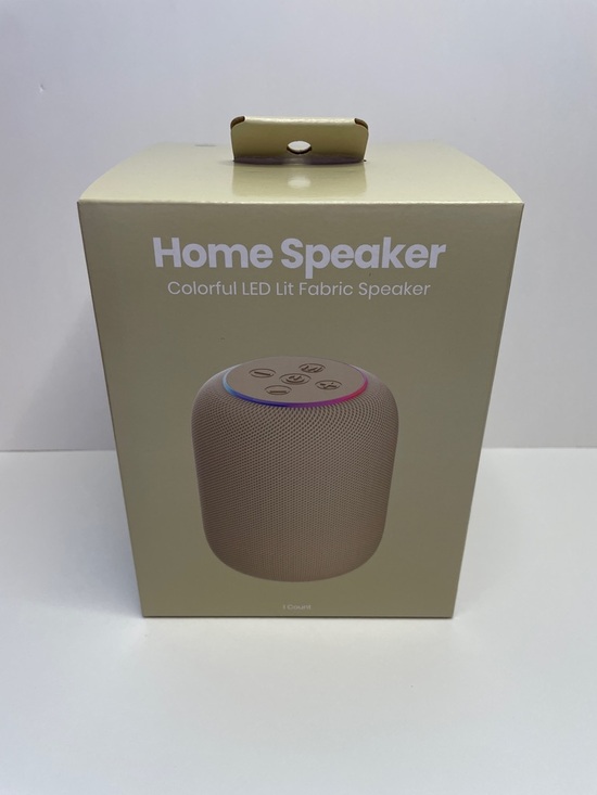 Chug Inc. Other - NIB Home Speaker - Colorful LED Lit Fabric Speaker (Beige)